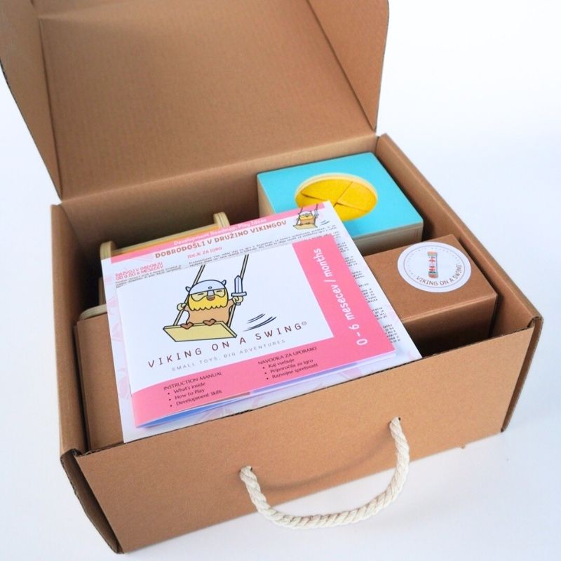 A pack of toys for the baby, a pack for the newborn, a telegram for the maternity hospital,