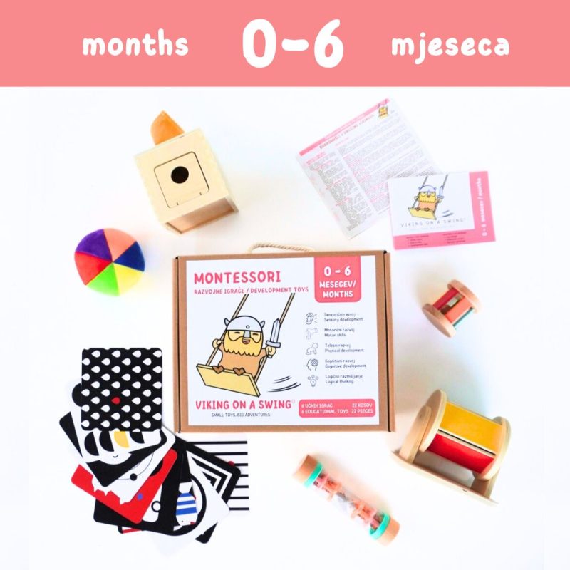 Montessori igračke za bebu | Paket 0-6 mjeseci