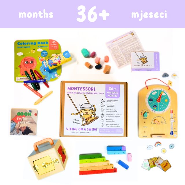 Montessori igračke | Paket za djecu od 3 do 4 godine