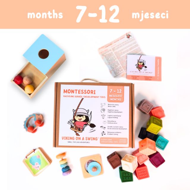 Montessori igračke za bebe | Paket 7-12 mjeseci