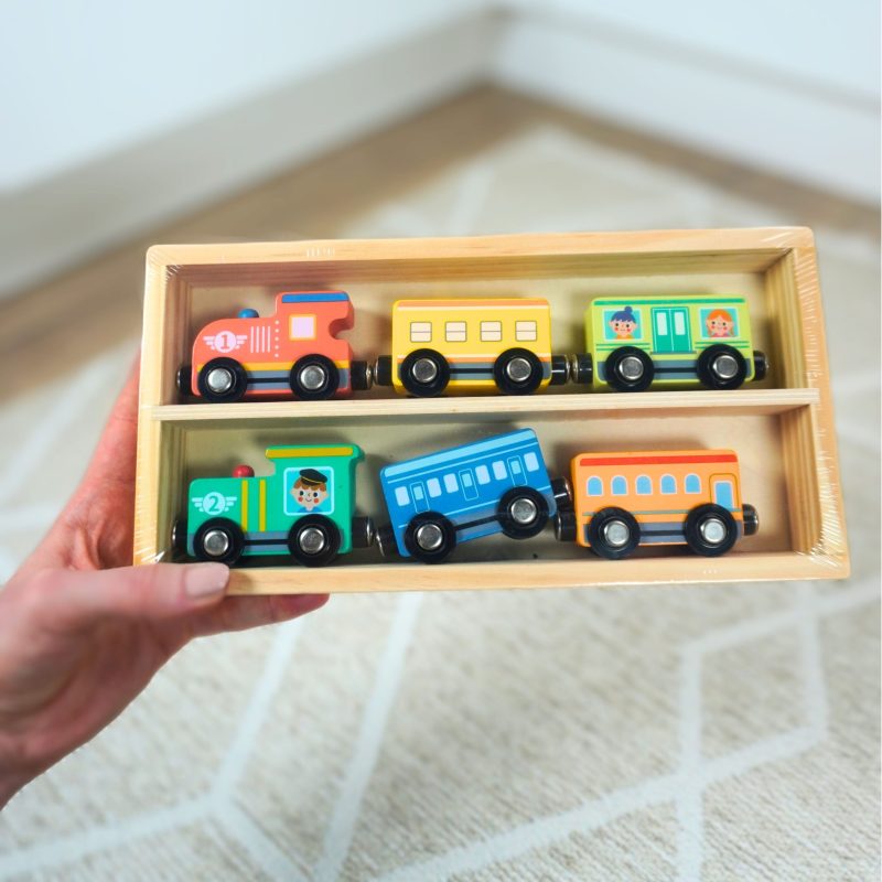 Train - Set of wooden trains