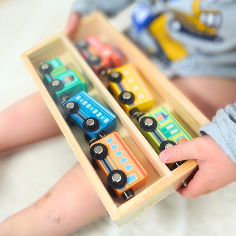 Train - Set of wooden trains