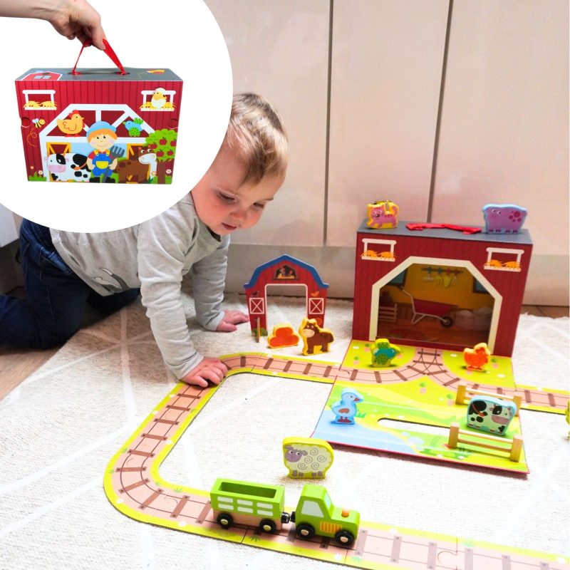 Farm Toy Set - Play set in a portable box