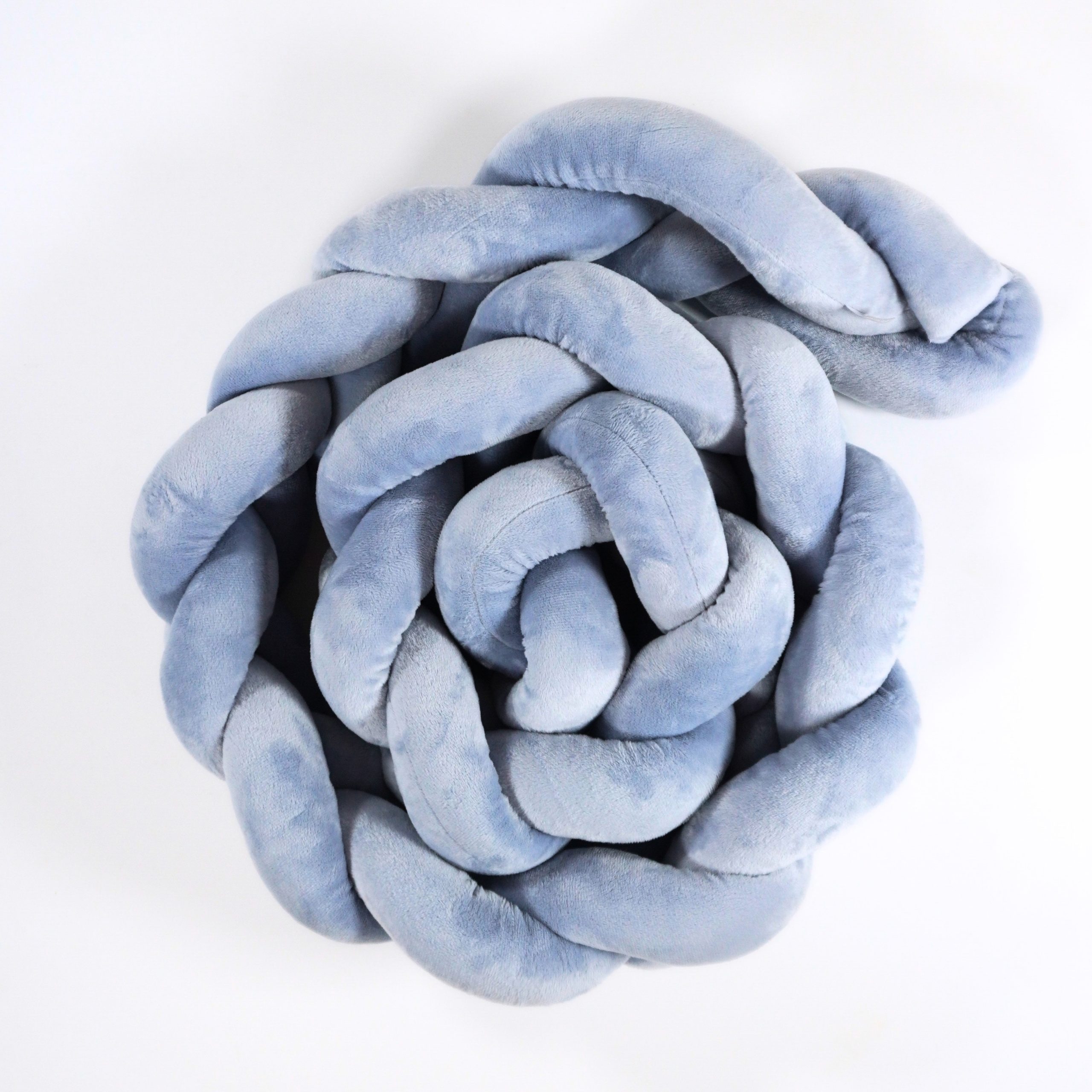 Geflochtene Bettumrandung Zopf - Hellblau (200 cm) – Bild 5
