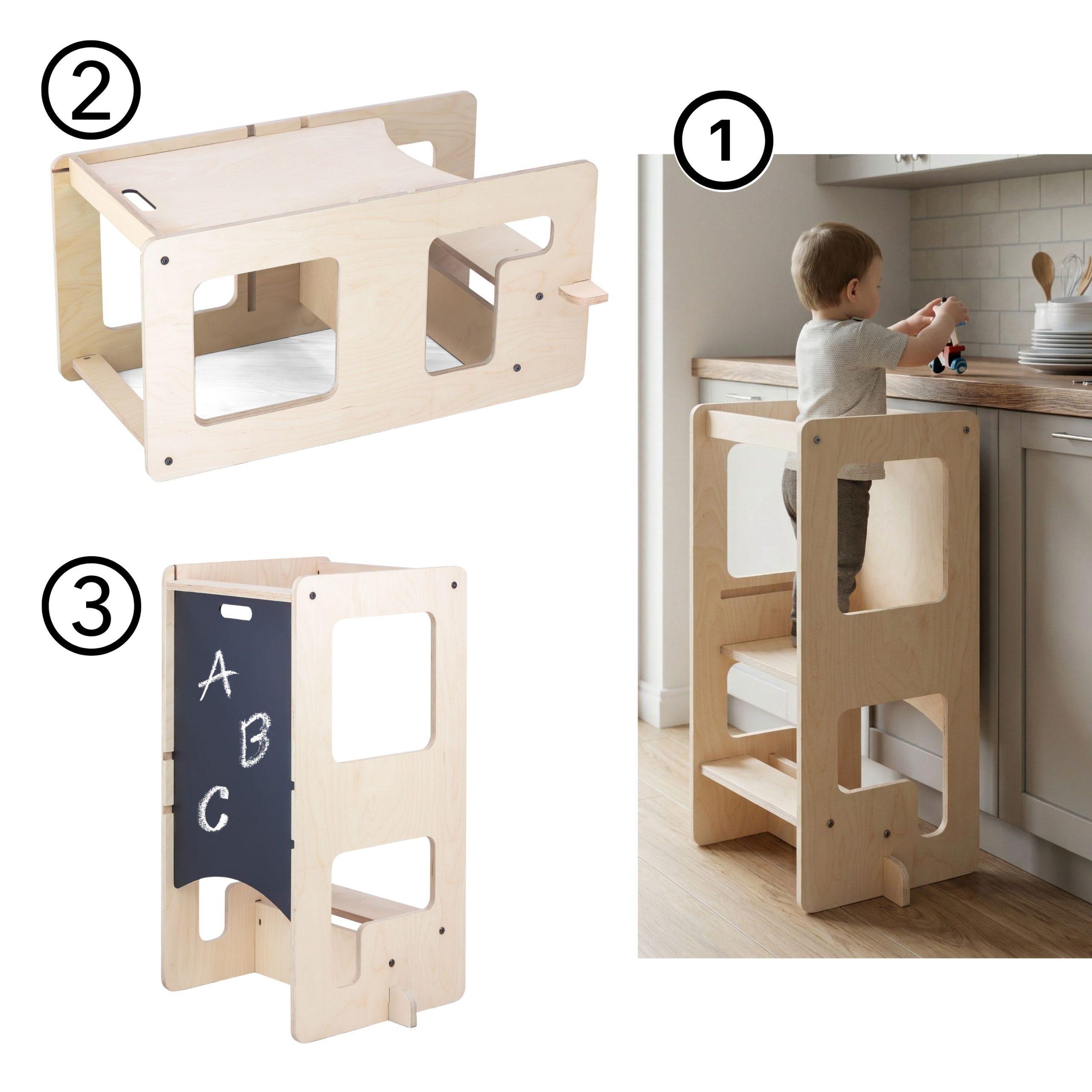 Learning Tower 3in1 (learning tower + table and chair + drawing board)