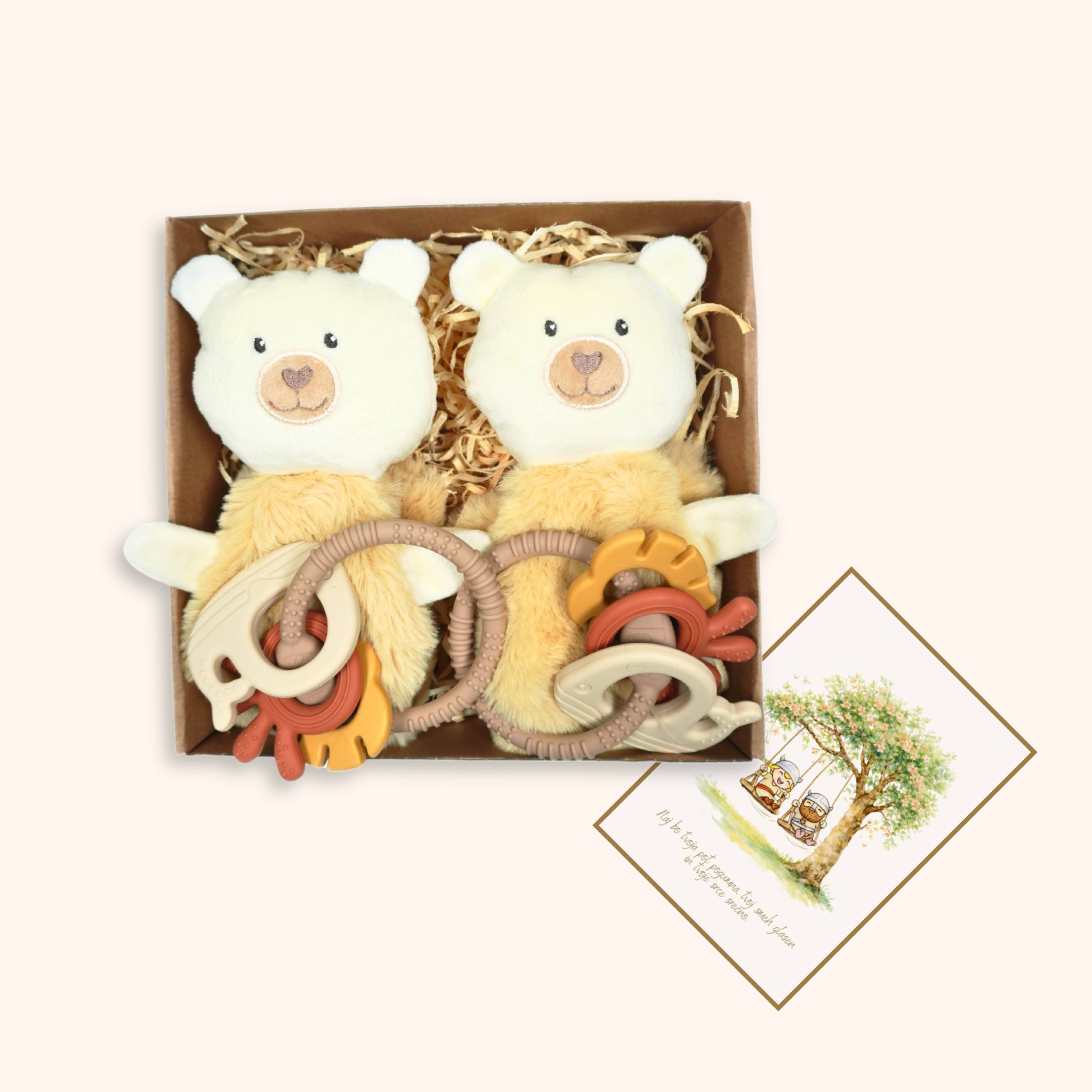 BÄREN-UMARMUNG – BEIGE | Geschenkset zur Geburt (Kopija) – Bild 4